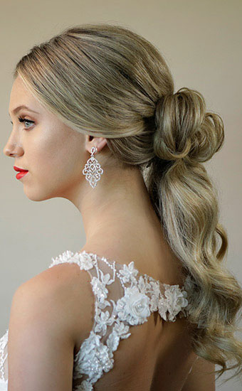 Hair Knot Bridal Blonde
